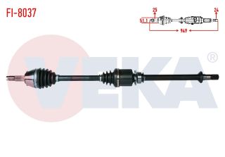 KOMPLE AKS SAĞ ÖN FIAT LİNEA 1.3 MJT 90 HP  2007- resmi