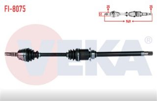 KOMPLE AKS SAĞ ÖN FIAT FİORİNO (225) 1.3 MJT A-T UZUNLUK 949 MM 2008-2013 resmi