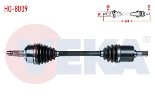 KOMPLE AKS SOL ÖN UZUNLUK 668MM HONDA CR-V III 2.0 I-VTEC A-T 2006-2012 resmi