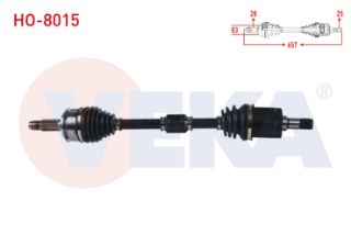 KOMPLE AKS SOL ÖN HONDA CİVİC X (FC) 1.6İ A/T UZUNLUK 657 MM 2016- resmi