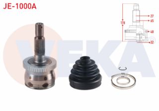 AKS KAFASI SOL SAĞ ÖN DIS 27X32X65 ABS 48 DIS UZUNLUK 178MM JEEP GRAND CHEROKEE II 4.7 V8 - 2.7 CRDI - 3.1 TD 1998-2005 resmi