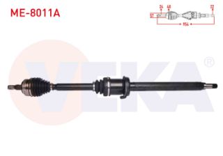 KOMPLE AKS SAĞ ÖN ABSLI 48 DIS UZUNLUK 954 MM MERCEDES A SERISI (W168) A 160 A-T/M-T 1997-2004 / VANEO (414) 1.7 CDI M-T 2002-2005 resmi
