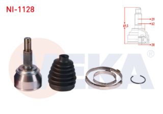 AKS KAFASI SOL SAĞ ÖN DIS NİSSAN QASHQAI (J11) 1.6 DCI M-T UZUNLUK 169,5 MM 2014- resmi