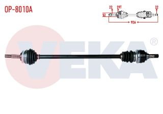 KOMPLE AKS SAĞ ÖN OPEL ASTRA F 1.4İ ABSLI 29 DIS UZUNLUK 926MM 1991-1998 resmi