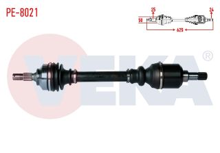 KOMPLE AKS SOL ÖN PEUGEOT PARTNER TEPEE 1.6 HDI UZUNLUK 625MM 2008- resmi