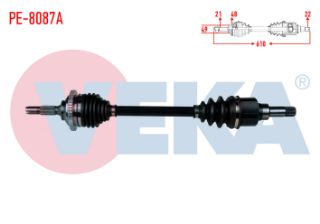 KOMPLE AKS SOL ÖN PEUGEOT 206+ 1.4 HDI ABSLI 48 DIS UZUNLUK 610 MM 2009- resmi