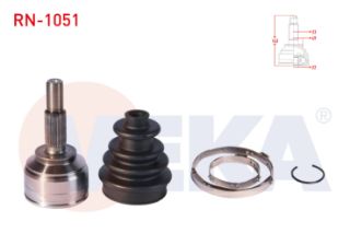 AKS KAFASI SOL SAĞ ÖN DIS DACİA SANDERO II 1.5 DCI 23X22X49 UZUNLUK 143 MM 2013- resmi
