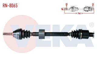 KOMPLE AKS SAĞ ÖN DACİA SOLENZA 1.4İ UZUNLUK 744MM 2003- resmi