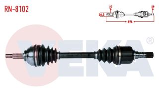 KOMPLE AKS SOL ÖN RENAULT TRAFİC II (FL) 2.0 DCI UZUNLUK 694MM 2007-2014 resmi