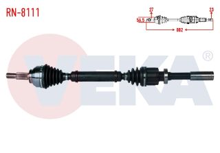 KOMPLE AKS SAĞ ÖN RENAULT LAGUNA II (BG0/1) 1.8İ 16V 5 VİTES M-T JR5 SANZIMAN UZUNLUK 802MM 2001-2007 resmi