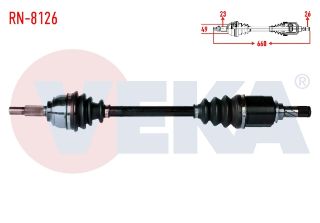 KOMPLE AKS SOL ÖN DACİA SANDERO STEPWAY 1.5 DCI UZUNLUK 660MM 2012- resmi