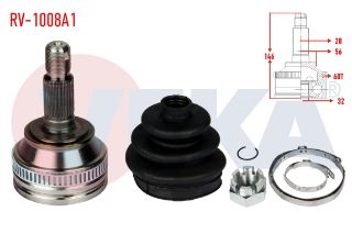 AKS KAFASI SOL SAĞ ÖN DIS LAND ROVER FREELANDER (LN) 1.8 16V ABSLI 60 DIS 28X32X55,7 UZUNLUK 146,5 MM 1998-2007 resmi