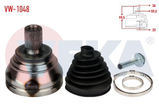 AKS KAFASI SOL SAĞ ÖN DIS VOLKSWAGEN GOLF VII (5K1) 1.4 TSI 36X33X59,5 UZUNLUK 99,5MM 2008-2013 resmi
