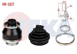 AKS KAFASI SOL ÖN İÇ VOLKSWAGEN TRANSPORTER V (7HA,7HH,7EA,7EH) 2.5 TDI 26X30X46.8 UZUNLUK 109MM 2003-2011 resmi