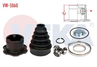 AKS KAFASI SOL SAĞ ÖN İÇ VOLKSWAGEN GOLF IV (1J1) 1.6İ FREZE DIS 30 UZUNLUK 57.6MM 1997-2005 resmi
