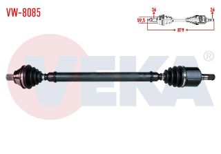KOMPLE AKS SAĞ ÖN VOLKSWAGEN GOLF V (1K1) 1.6İ A-T 6 ILERI UZUNLUK 879MM 2003-2009 resmi