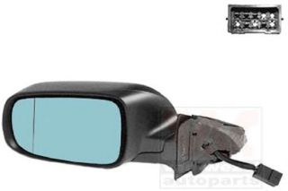 SOL AYNA KOMPLE ELEKTRIKLI BOYASIZ TIP - GENIS ACILI MAVI CAM (AUDI A3 96-00) resmi