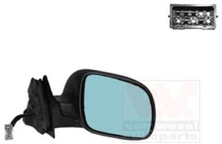 SAG AYNA KOMPLE ELEKTRIKLI BOYASIZ TIP - DIS BUKEY MAVI CAM (AUDI A3 96-00) resmi