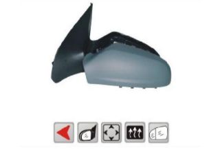 DIS DİKİZ AYNASI SIYAH ELEKTRİKLİ ISITMALI ASFERIK SOL OPEL ASTRA H 04- resmi