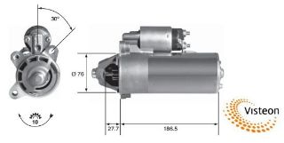 MARS MOTORU 12V 10 DIS 2,2 KW ESCORT 1,6D / 1,8TD MONDEO I / II 1,8TD 92>99 FIESTA 1,8D 89>02 MAZDA resmi
