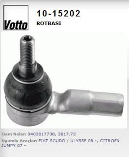 ROTBASI ( CITROEN : JUMPY / C8 / FIAT : SCUDO / ULYSSE / PEUGEOT : 806 / EXPERT 07-- ) resmi
