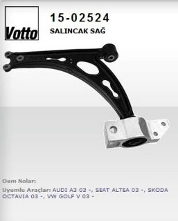 SOL ON SALINCAK-ROTILSIZ-DOKUM (VW CADDY / GOLF / JETTA / AUDI A3 / SEAT LEON / SKODA OCTAVIA) resmi