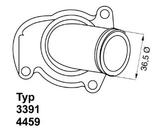 TERMOSTAT KOMPLE ASTRA F-G-H-CORSA B-C-D-COMBO-TIGRA TWİNPORT-1.2 16V-1.2- 1.4 92C resmi
