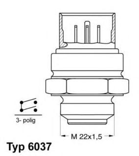 FAN MÜŞÜRÜ AEE-AFT-ALM-ABS-1Y-AAZ-AKL-BCB-AGN-AHF-AGR 1,6-1,8-1,9 TDİ GOLF3-GOLF4-BORA-POLO-A3 91-04 resmi