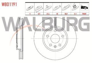 FREN DİSKI ÖN HAVALI 5 BJN 321X30X67,4X50,9 OPEL INSIGNIA 1.6 T 17 JANT 2008-/ INSIGNIA 2.0 T 17 JANT 2008-/ INSIGNIA 2.0 CDTI 17 JANT 2008- resmi
