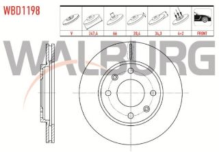 FREN DİSKI ÖN HAVALI 4 BJN 247X20,4X66X34,3 206 1.4 HDI - 1.4İ 16V - 1.6İ 16V 1998-2006/XSARA 1.6 - 1.8 1997-2005/306 1.6İ - 1.8İ 1993-2002/SAXO 1.5 D - 1.6 1996-2004/106 II 1.6İ 1996-2002 resmi