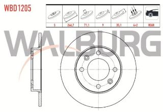 FREN DİSKI ARKA DÜZ 4 BJN 246,7X9X71,1X35,1 307 1.4-1.4 HDI-1.6-1.6 HDI-2.0 2000-2007/PARTNER 1.6 HDI-2.0 HDI 1996-2008/BERLİNGO 1.6 HDI-2.0 HDI 1996-2008/C3 1.6 HDI 2002-2009/C4 1.6 HDI 2004-2009 resmi