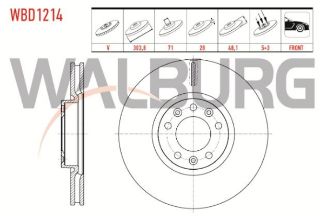 FREN DİSKI ÖN HAVALI 5 BJN 303,8X28X71X48,1 308 II 1.6-1.6 HDI-2.0 HDI 17-18 JANT 2014-/RIFTER 1.5 HDI-1.6 HDI 2019-/508 1.6 HDI-2.0 HDI 2010-/3008 1.6 THP-1.6 BLUEHDI 2016-/PICASSO II 1.6 HDI 2013- resmi