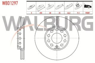 FREN DİSKI ÖN HAVALI 5 BJN 287,6X24,8X68,2X46,3 VOLKSWAGEN PASSAT 1.6-1.8-1.9 TDI 1996-2000/SUPERB 1.9 TDI-2.0 TDI 2010-2015/A4 1.9 TDI 1994-2001/A4 1.6 2000-2004/A6 1.9 TDI-1.8 T 1997-2004 resmi