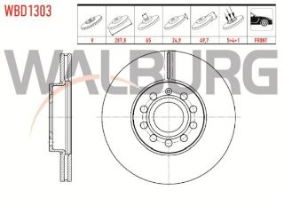 FREN DİSKI ÖN HAVALI 5 BJN 288X24,9X65X49,7 GOLF V-VI-VII-VIII 03-/JETTA III-IV 05-/T-ROC 17-/CADDY III-IV 04-/A3 03-12/Q2 18-/LEON 05-12/ALTEA 04-/TOLEDO 04-09/OCTAVIA II-III-IV 04-/KAROQ 17-/YETI 09 resmi