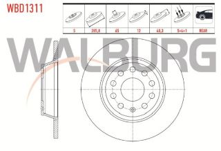 FREN DİSKI ARKA DÜZ 5 BJN 282X12X65X48,2 VOLKSWAGEN GOLF V-VI 1.4 TSI-1.6 TDI 2003-2013/JETTA III 2.0 TDI 2005-2010/A3 1.6-1.8T 2003-2012/OCTAVIA 1.8 TFSI 2004-2012/TOLEDO III 2.0 TDI 2004-2009 resmi