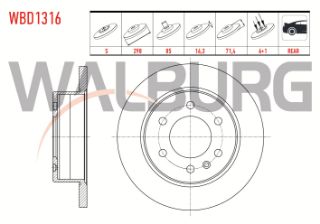 FREN DİSKI ARKA DÜZ 6 BJN 298X16,3X85X71,4 CRAFTER 30-35 2.0 TDI - 2.5 TDI 2006-2016 / SPRINTER 2T 208 D 1995-2006 / SPRINTER 3,5T 313-315-316 CDI 2006-2009 resmi