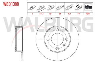 FREN DİSKI ARKA DÜZ 4 BJN 231,80X8,80X65,10X39,30 VOLKSWAGEN POLO 1.6 1995-2001/POLO 1.4 TDI 1995-2001 /POLO CLASSIC 1.6 1995-2001 /CORDOBA 1.9 TDI - 1.6 1999-2002 /IBIZA II 1.9 TDI - 1.6İ 1993-2002 resmi