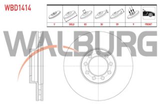 FREN DİSKI ÖN HAVALI 9 BJN 300,8X30X83X59 IVECO DAILY IV (70 C15) 3.0 D 2006-2011 / DAILY V (70 C15) 3.0 D 2011-2014 / DAILY VI (70 C15) 3.0 D 2014- resmi