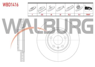FREN DİSKI ÖN HAVALI 5 BJN 320X30X68X52,2 A4 2.0 TDI - 1.8 TFSI  - 2.0 TFSI 2007-2015/A5 2.0 TDI - 2.0 TFSI 2007-2017/ A6 2.0 TFSI - 2.0 TDI - 3.0 TFSI - 3.0 TDI/ Q5 2.0 TDI - 2.0 TFSI - 3.0 TDI 2008- resmi