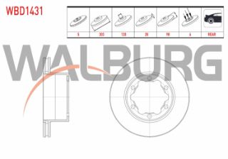 FREN DİSKI ARKA HAVALI 6 BJN 303X28X120X98 VOLKSWAGEN CRAFTER 2.0 TDI CIFT TEKER 2018- resmi