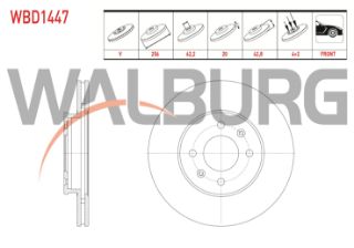 FREN DİSKI ÖN HAVALI 4 BJN 256X20X62,2X42,8 KİA PICANTO 1.0 MPI - 1.25 MPI 2017- resmi