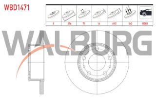 FREN DİSKI ARKA DÜZ ABSLI 52 DIS 5 BJN 276X16X7369,5 IVECO DAILY III (35S15?35S18) 2.8 D 1999-2006 resmi