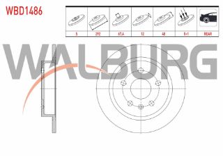 FREN DİSKI ARKA DÜZ 5 BJN 292X12X67,4X48 OPEL INSIGNIA A 1.4 T - 1.6İ - 1.6 CDTI - 1.6 T - 2.0 CDTI 2008-2017 resmi