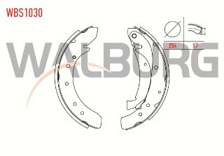 FREN PABUC BALATA ARKA FIAT DUCATO (230) 2.5 TDI 1.8Q LEVYELI 254X57 MM 1994-2002/BOXER I 2.8 HDI 1994-2002/JUMPER I 2.5 TDI 1994-2002/JUMPY II 1.6 HDI 2006-/DUCATO (230) 2.5 D 1994-2002 resmi