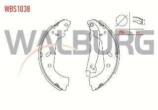 FREN PABUC BALATA ARKA FIAT SCUDO (220P) 1.9 D LEVYELI 254X61 MM 1996-2006/JUMPY I 1.6 HDI 1994-2007/EXPERT 1.9 D 1996-2006/JUMPY I 2.0 HDI 1994-2007/JUMPY I 1.9 D 1994-2007 resmi