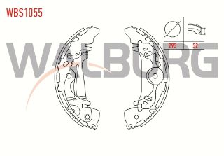 FREN PABUC BALATA ARKA HYUNDAİ STAREX 2.5 CRDI LEVYELI 293X52 MM 1997-2007/HYUNDAİ STAREX 2.4İ 1997-2007/HYUNDAİ STAREX 2.5 TD 1997-2007/HYUNDAİ H1 2.5 CRDI 2008- resmi