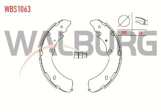 FREN PABUC BALATA ARKA İSUZU D-MAX (8DH) 2.5 TD 4X4 295X46 MM 2002-2012/İSUZU DMAX (8DH) 3.0 D 2002-2012 resmi