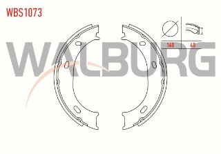 EL FREN BALATASI AKSESUARLI SPRINTER 2T 208 D 160X40 MM 1995-2006/SPRINTER 3T 310 D- 1995-2006/LT 28-46 II 2.5 TDI- 1996-2006/SPRINTER 3T 308 D- 1995-2006/SPRINTER 3T 312 D- 1995-2006 resmi