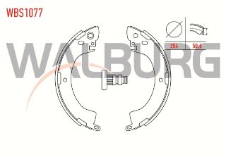 FREN PABUC BALATA ARKA MİTSUBİSHİ L 200 (K7T,K6T) 2.5 D 254X50,6 MM 1996-2007/MİTSUBİSHİ L300 (P0W,P1W) 2.5 D /MİTSUBİSHİ L 200 (K7T,K6T) 2.0 1996-2007/MİTSUBİSHİ L 200 (K7T,K6T) 2.5 TD 1996-2007 resmi