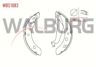 FREN PABUC BALATA ARKA NİSSAN MİCRA (K11) 1.3İ 16V LEVYELI 180X27 MM 1992-2003/NİSSAN MİCRA (K11) 1.4İ 16V 1992-2003/NİSSAN MİCRA (K11) 1.5 D 1992-2003/NİSSAN MİCRA (K11) 1.0İ 16V 1992-2003 resmi